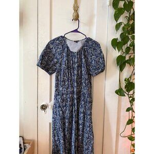 Brooks Brothers Navy Floral Maxi Dress